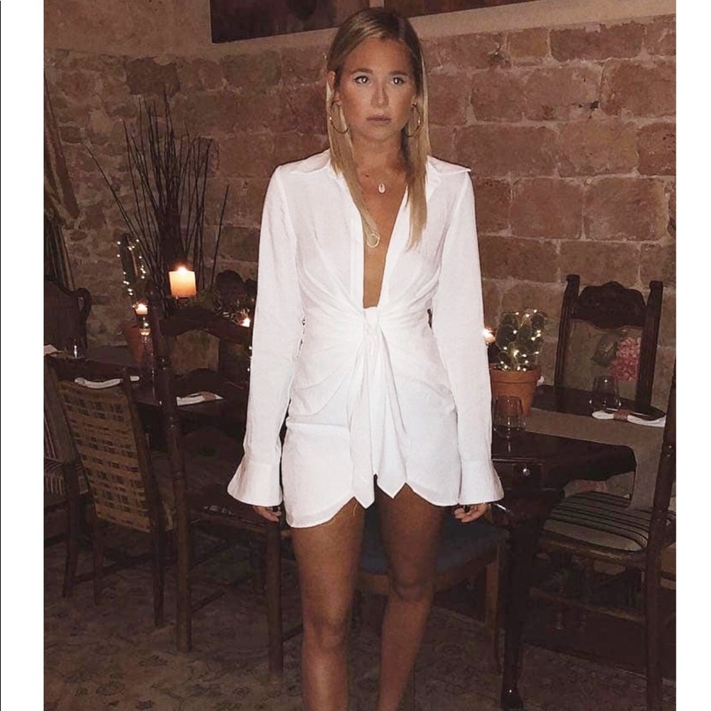 Choosy White Shirt Dress